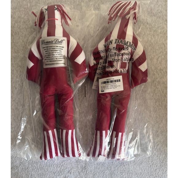 NWT "The Tradition" Dammit Doll Red/White (Set of 2) - Picture 2 of 2